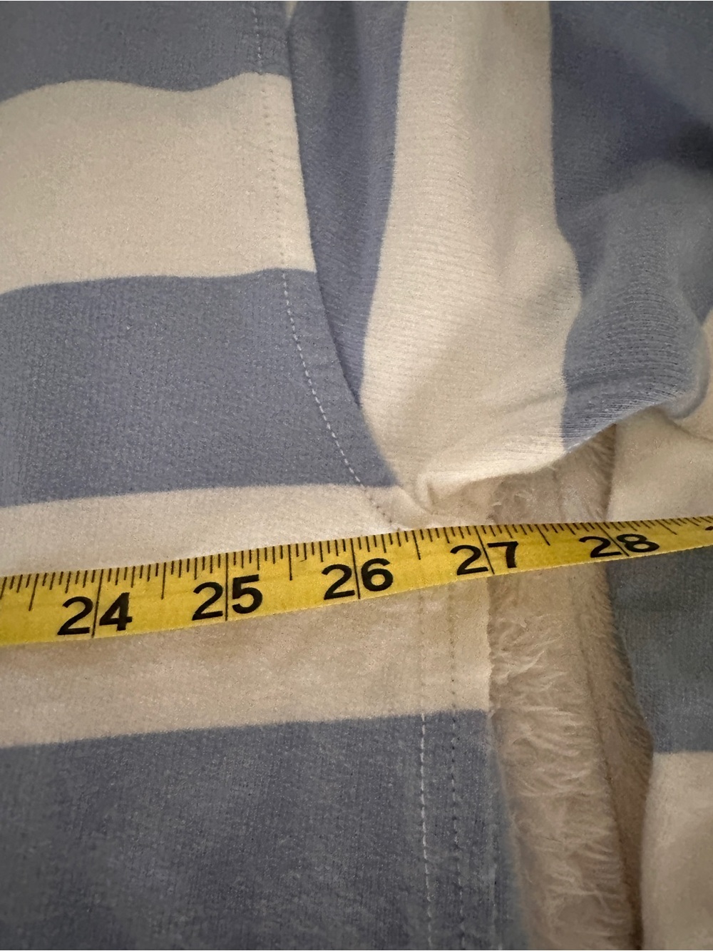 Aerie Striped Rugby Oversized Henley - Cream and Blue - Picture 8 of 9